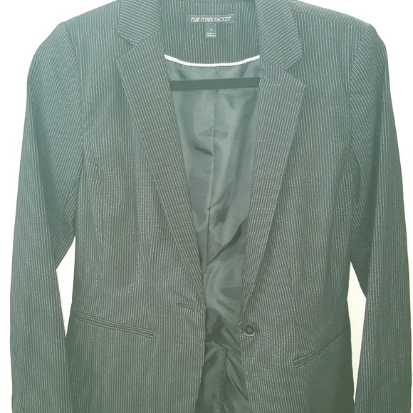 Pinstriped Blazer - Picture 1 of 3